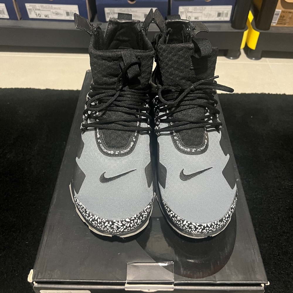 Acronym x Nike Air Presto Mid 'Cool Grey' sz 10